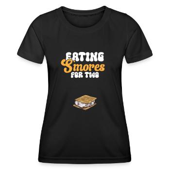 S'more Campfire Marshmallow Camping - T-shirt sport Femme - noir - Devant - AI Model Female 172 light (172cm)