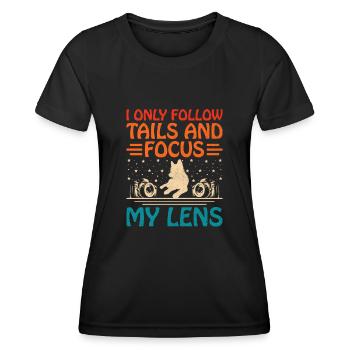 Dog Lover Photography Loves Dog Photographer Dogs - Women's Functional T-Shirt - black - Front - AI Model Female 172 light (172cm)