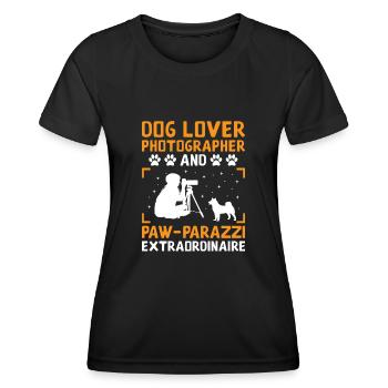Dog Lover Photography Loves Dog Photographer Dogs - Women's Functional T-Shirt - black - Front - AI Model Female 172 light (172cm)