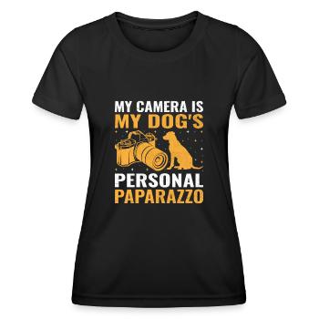 Dog Lover Photography Loves Dog Photographer Dogs - Women's Functional T-Shirt - black - Front - AI Model Female 172 light (172cm)
