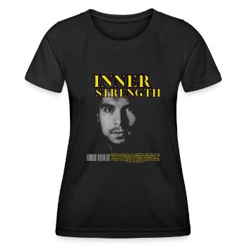 Force intérieure - T-shirt sport Femme - noir - Devant - AI Model Female 172 light (172cm)