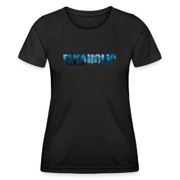Elchjagd Elkaholic Jäger - Frauen Funktions-T-Shirt - Schwarz - Vorne - AI Model Female 172 light (172cm)