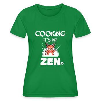 Cuisiner - T-shirt sport Femme - vert - Devant - AI Model Female 172 dark (172cm)