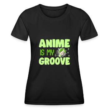Cute Japanese Manga Women Girls Gift Otaku Kawaii - Frauen Funktions-T-Shirt - Schwarz - Vorne - AI Model Female 172 light (172cm)