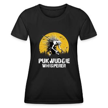 Pukwudgie Kryptide Folklore Mythen - Frauen Funktions-T-Shirt - Schwarz - Vorne - AI Model Female 172 light (172cm)