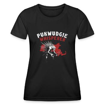 Pukwudgie Kryptide Folklore Mythen - Frauen Funktions-T-Shirt - Schwarz - Vorne - AI Model Female 172 light (172cm)