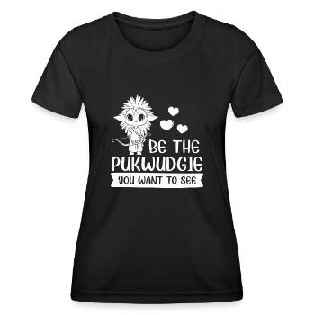 Pukwudgie Kryptide Folklore Mythen - Frauen Funktions-T-Shirt - Schwarz - Vorne - AI Model Female 172 light (172cm)