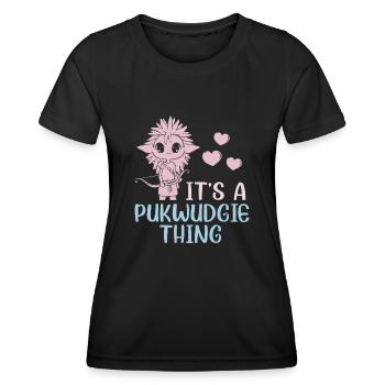 Pukwudgie Kryptide Folklore Mythen - Frauen Funktions-T-Shirt - Schwarz - Vorne - AI Model Female 172 light (172cm)