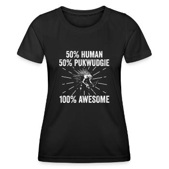 Pukwudgie Kryptide Folklore Mythen - Frauen Funktions-T-Shirt - Schwarz - Vorne - AI Model Female 172 light (172cm)