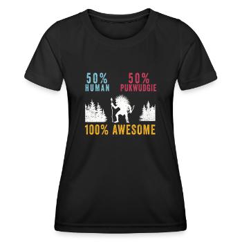 Pukwudgie Kryptide Folklore Mythen - Frauen Funktions-T-Shirt - Schwarz - Vorne - AI Model Female 172 light (172cm)