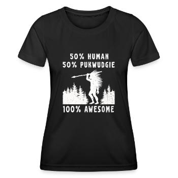 Pukwudgie Kryptide Folklore Mythen - Frauen Funktions-T-Shirt - Schwarz - Vorne - AI Model Female 172 light (172cm)