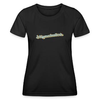 Motorenwärter Abschluss-Geschenk - Frauen Funktions-T-Shirt - Schwarz - Vorne - AI Model Female 172 light (172cm)