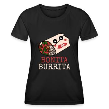 Burritos Bonita Burrito - Women's Functional T-Shirt - black - Front - AI Model Female 172 light (172cm)