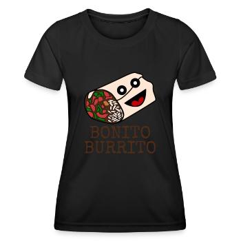 Burritos Bonito Burrito - Women's Functional T-Shirt - black - Front - AI Model Female 172 light (172cm)