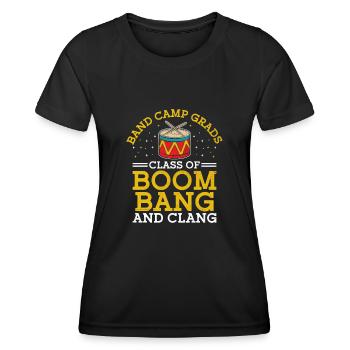 Drum Corps Marching Band Drum Corp Music Percussio - Frauen Funktions-T-Shirt - Schwarz - Vorne - AI Model Female 172 light (172cm)