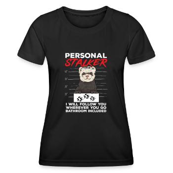 Ferret Owner Ferret - Women's Functional T-Shirt - black - Front - AI Model Female 172 light (172cm)