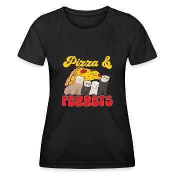 Ferret Owner Ferret - Women's Functional T-Shirt - black - Front - AI Model Female 172 light (172cm)