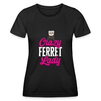 Ferret Owner Ferret - Women's Functional T-Shirt - black - Front - AI Model Female 172 light (172cm)