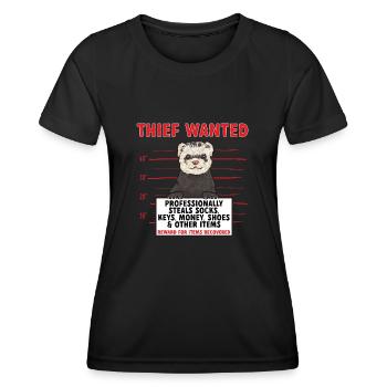 Frettchen Besitzer Frettchen - Frauen Funktions-T-Shirt - Schwarz - Vorne - AI Model Female 172 light (172cm)