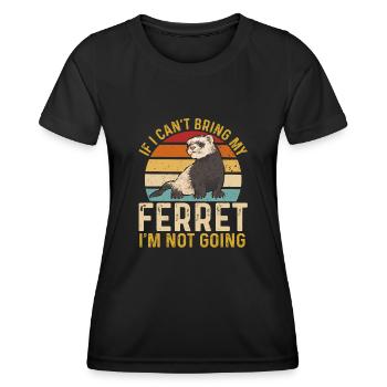 Ferret Owner Ferret - Women's Functional T-Shirt - black - Front - AI Model Female 172 light (172cm)