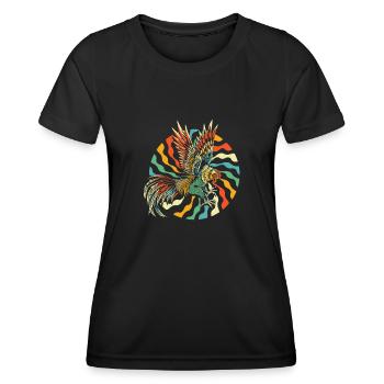 Chicken Hen - Women's Functional T-Shirt - black - Front - AI Model Female 172 light (172cm)