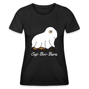 Capybaras Capybara fantôme - T-shirt sport Femme - noir - Devant - AI Model Female 172 light (172cm)