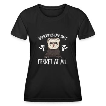 Ferret Owner Ferret - Women's Functional T-Shirt - black - Front - AI Model Female 172 light (172cm)