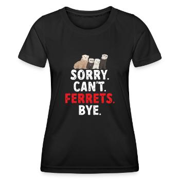 Ferret Owner Ferret - Women's Functional T-Shirt - black - Front - AI Model Female 172 light (172cm)