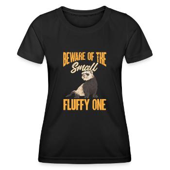 Furet, propriétaire de furet - T-shirt sport Femme - noir - Devant - AI Model Female 172 light (172cm)