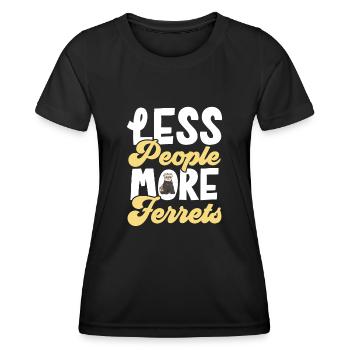 Ferret Owner Ferret - Women's Functional T-Shirt - black - Front - AI Model Female 172 light (172cm)