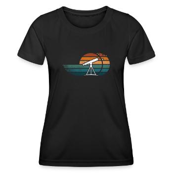 Astronomy Astrophotographer Stargazing - Women's Functional T-Shirt - black - Front - AI Model Female 172 light (172cm)