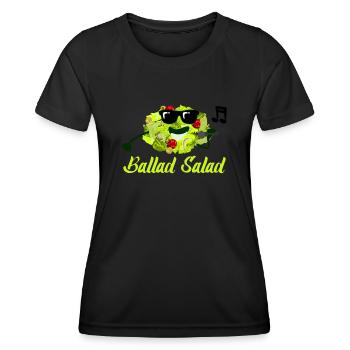 Salade Chantante Salades Légumes Vegan - T-shirt sport Femme - noir - Devant - AI Model Female 172 light (172cm)