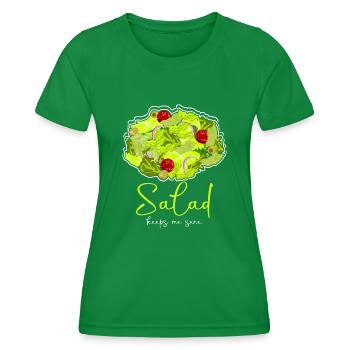 Salad Vegan Vegetarian Salads - Frauen Funktions-T-Shirt - Kelly Green - Vorne - AI Model Female 172 dark (172cm)
