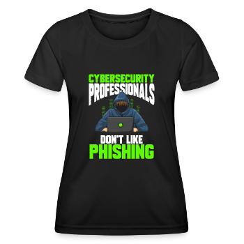 Cybersecurity Hackers IT Security - Women's Functional T-Shirt - black - Front - AI Model Female 172 light (172cm)