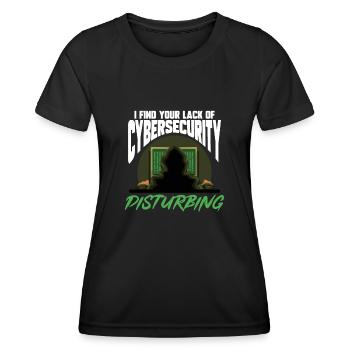 Cybersecurity Hackers IT Security - Women's Functional T-Shirt - black - Front - AI Model Female 172 light (172cm)