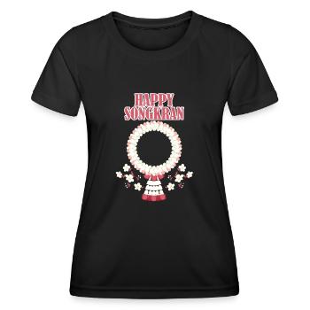 Happy SongCrane Fest Thailand - Women's Functional T-Shirt - black - Front - AI Model Female 172 light (172cm)