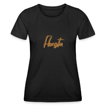 Floristik Abschluss-Geschenk Floristin - Frauen Funktions-T-Shirt - Schwarz - Vorne - AI Model Female 172 light (172cm)