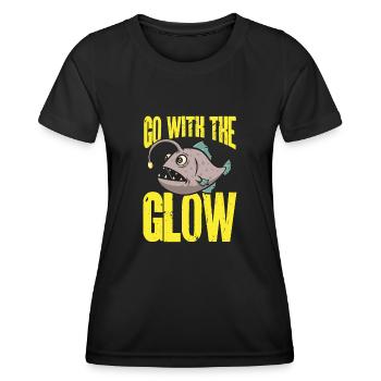 Frogfish Deep Sea Angler Angler Fish - Women's Functional T-Shirt - black - Front - AI Model Female 172 light (172cm)