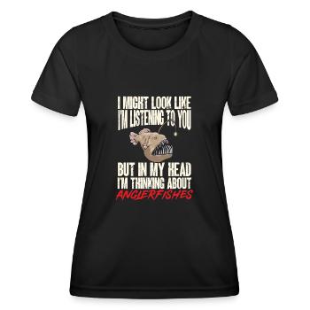 Frogfish Deep Sea Angler Angler Fish - Women's Functional T-Shirt - black - Front - AI Model Female 172 light (172cm)