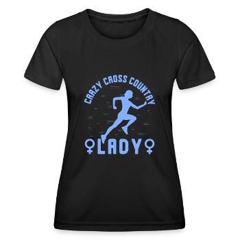 Cadeau de course XC drôle XC Runner Edition - T-shirt sport Femme - noir - Devant - AI Model Female 172 light (172cm)