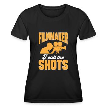 Video Editor Filmmaker Videographer - Women's Functional T-Shirt - black - Front - AI Model Female 172 light (172cm)