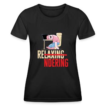 Monteur vidéo Cinéaste Vidéaste - T-shirt sport Femme - noir - Devant - AI Model Female 172 light (172cm)