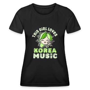 Korean Drama Enthusiast Exclusive Collection Gifts - Frauen Funktions-T-Shirt - Schwarz - Vorne - AI Model Female 172 light (172cm)