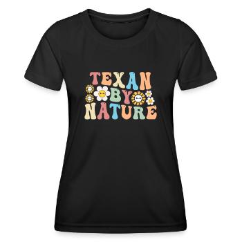 Wildflower Fields Wildflowers Bluebonnet - Women's Functional T-Shirt - black - Front - AI Model Female 172 light (172cm)