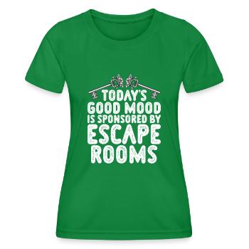Escape Room - Frauen Funktions-T-Shirt - Kelly Green - Vorne - AI Model Female 172 dark (172cm)