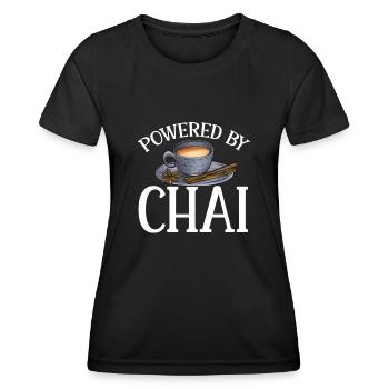 Chai Tea Masala Chai - Women's Functional T-Shirt - black - Front - AI Model Female 172 light (172cm)
