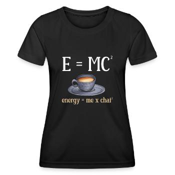 Chai Tea Masala Chai - Women's Functional T-Shirt - black - Front - AI Model Female 172 light (172cm)