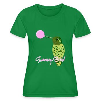 Hummingbird Chewing gum Hummingbirds - Women's Functional T-Shirt - kelly green - Front - AI Model Female 172 dark (172cm)