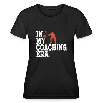 Proud Coach Apparel - Meilleur entraîneur d’équipe - T-shirt sport Femme - noir - Devant - AI Model Female 172 light (172cm)