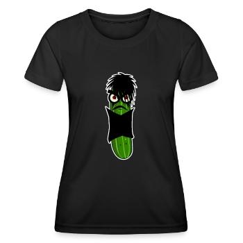 Goth Cucumber Gothic - Frauen Funktions-T-Shirt - Schwarz - Vorne - AI Model Female 172 light (172cm)